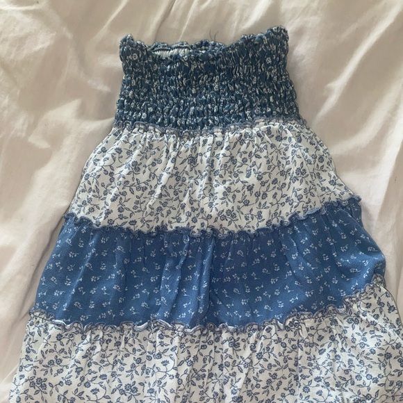 Blue midi skirt - Picture 2 of 2